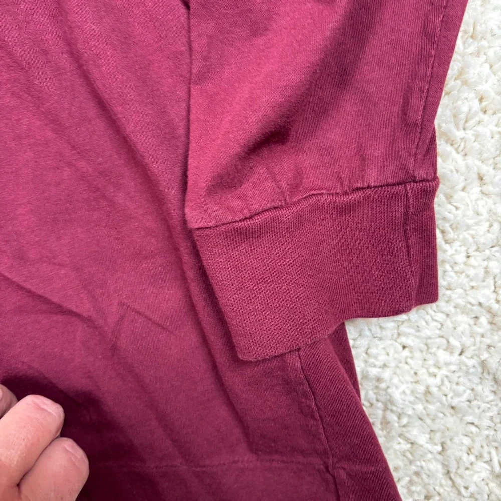 Polo Ralph Lauren Mens Burgundy Classic Fit Long Sleeve Polo Shirt L G‎